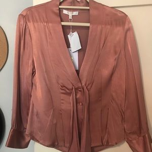 NWT WAYF satin blouse